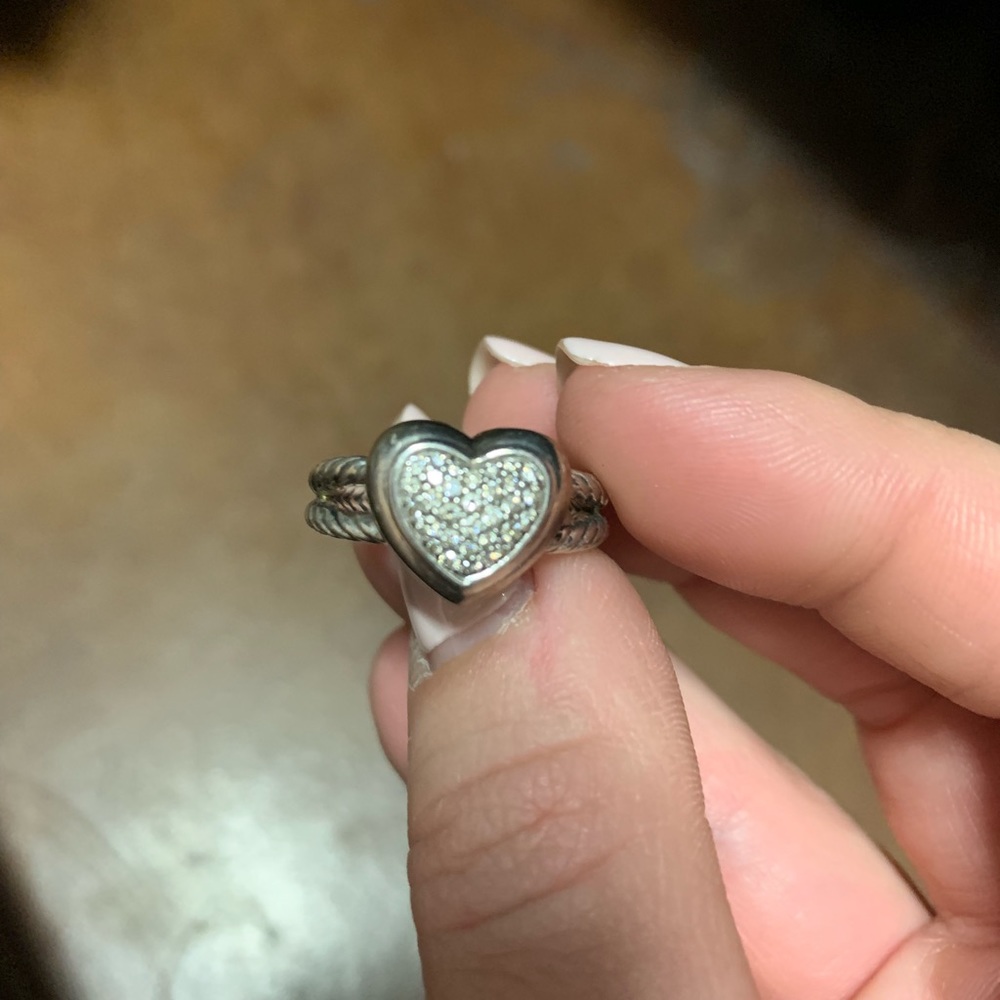 David Yurman Diamond Heart Ring